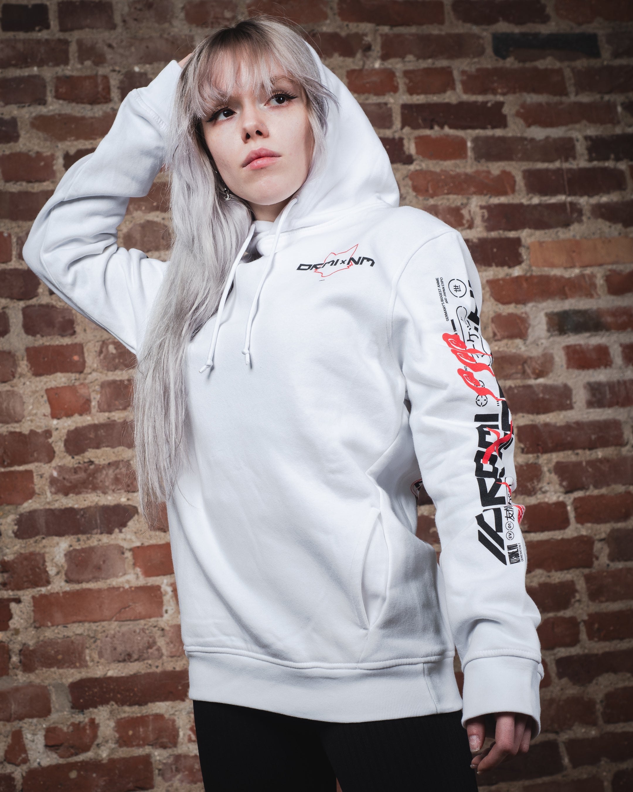 HOODIE DoKomi x Neomachi - White