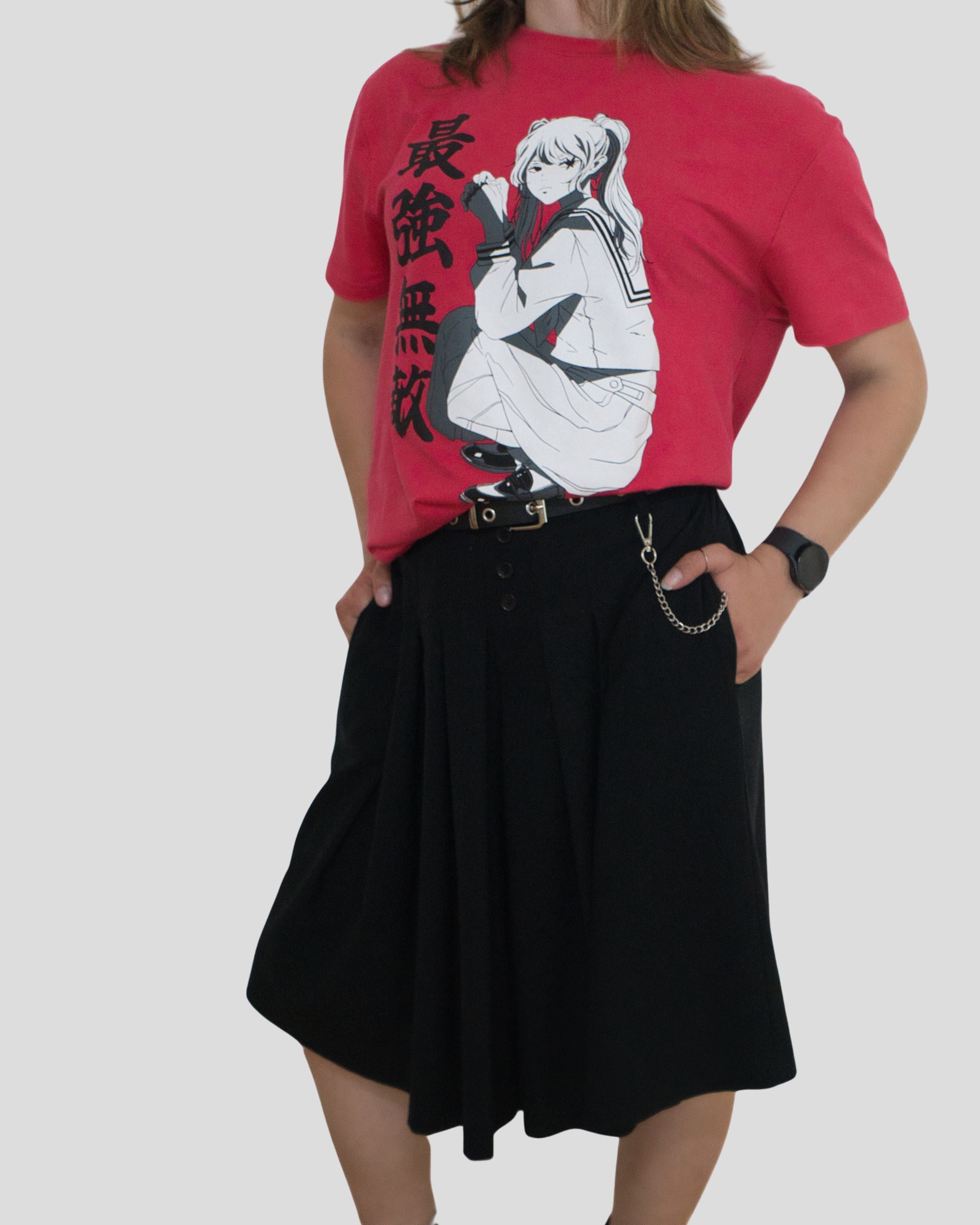 PLISSEE SKORT - Black