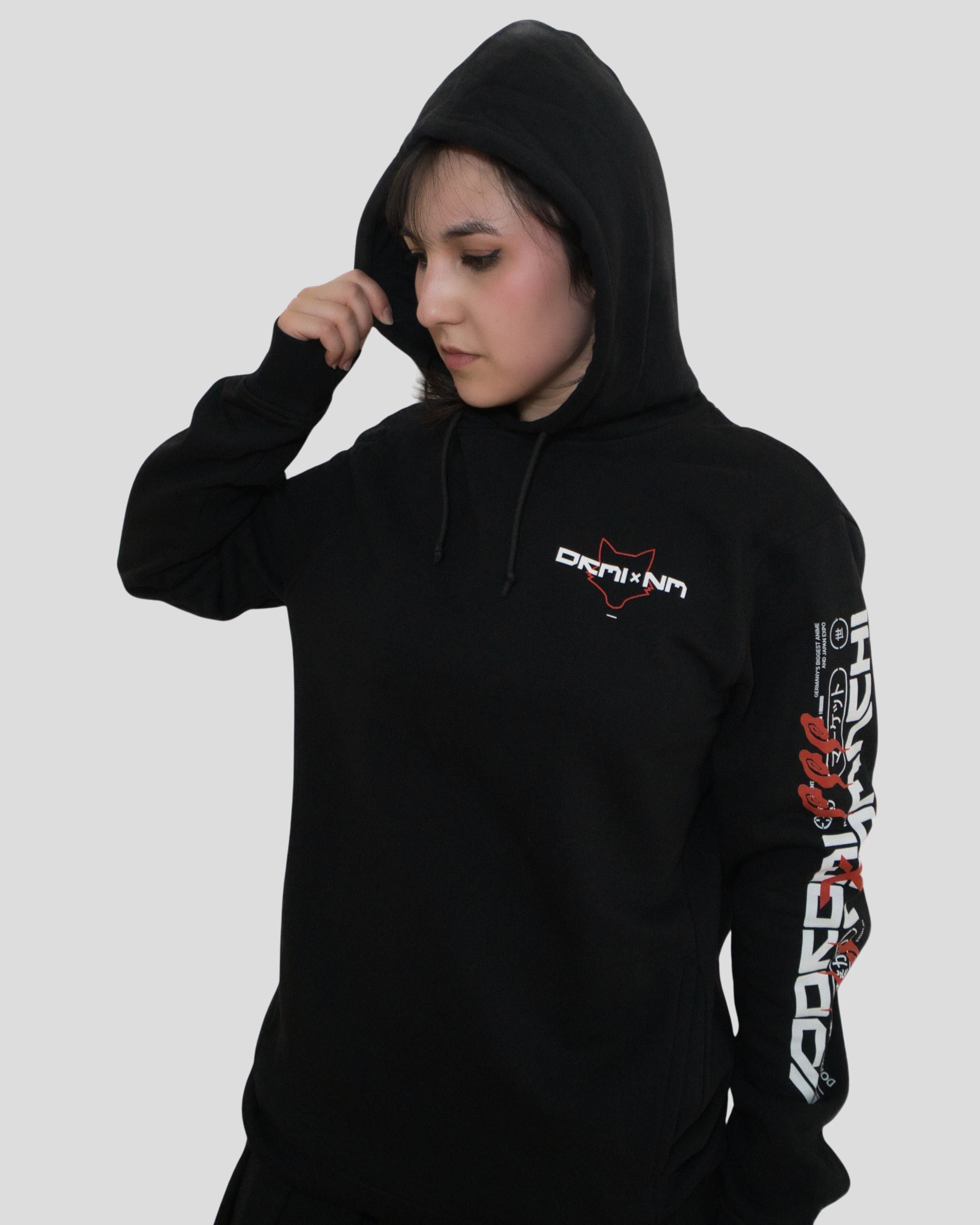 HOODIE DoKomi x Neomachi  - Black