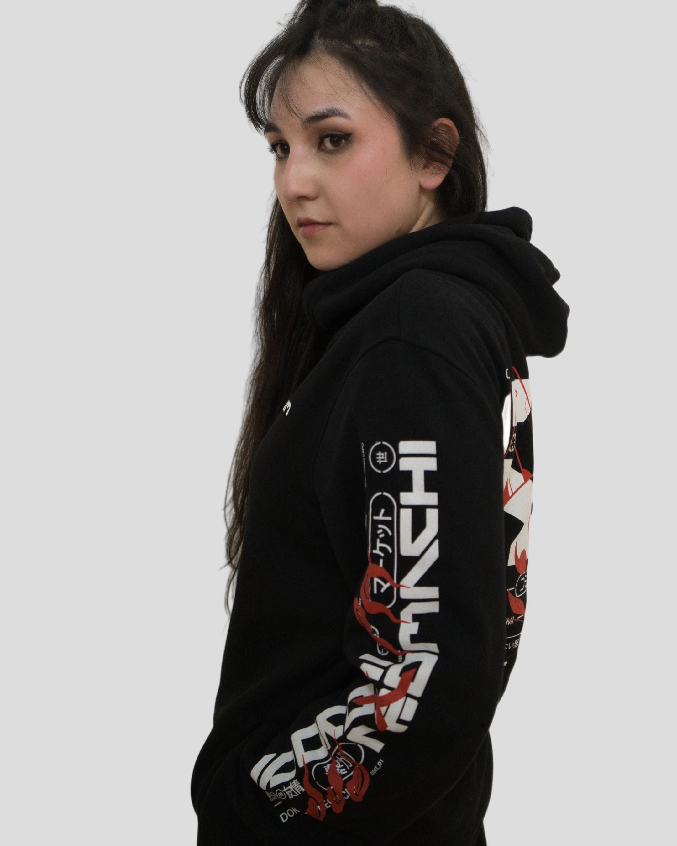 HOODIE DoKomi x Neomachi  - Black