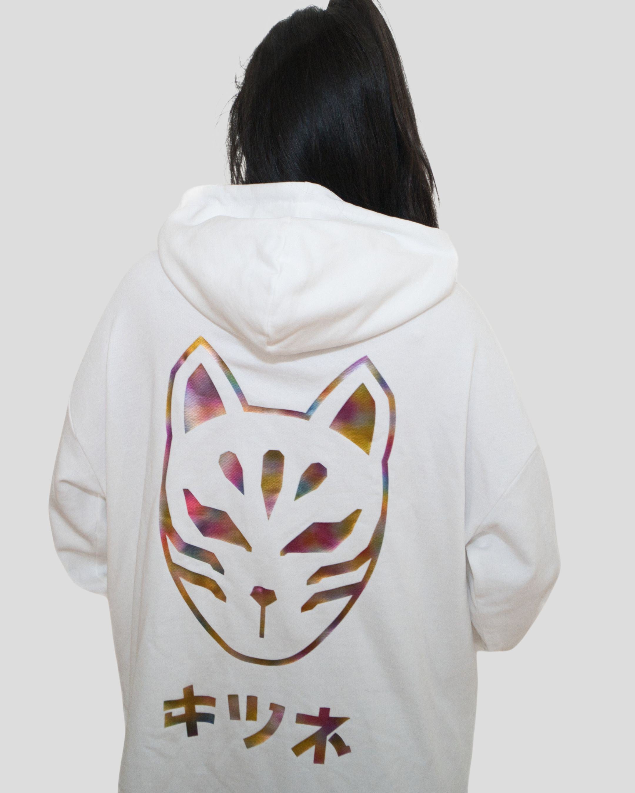 TECH BIKER HOODIE - White