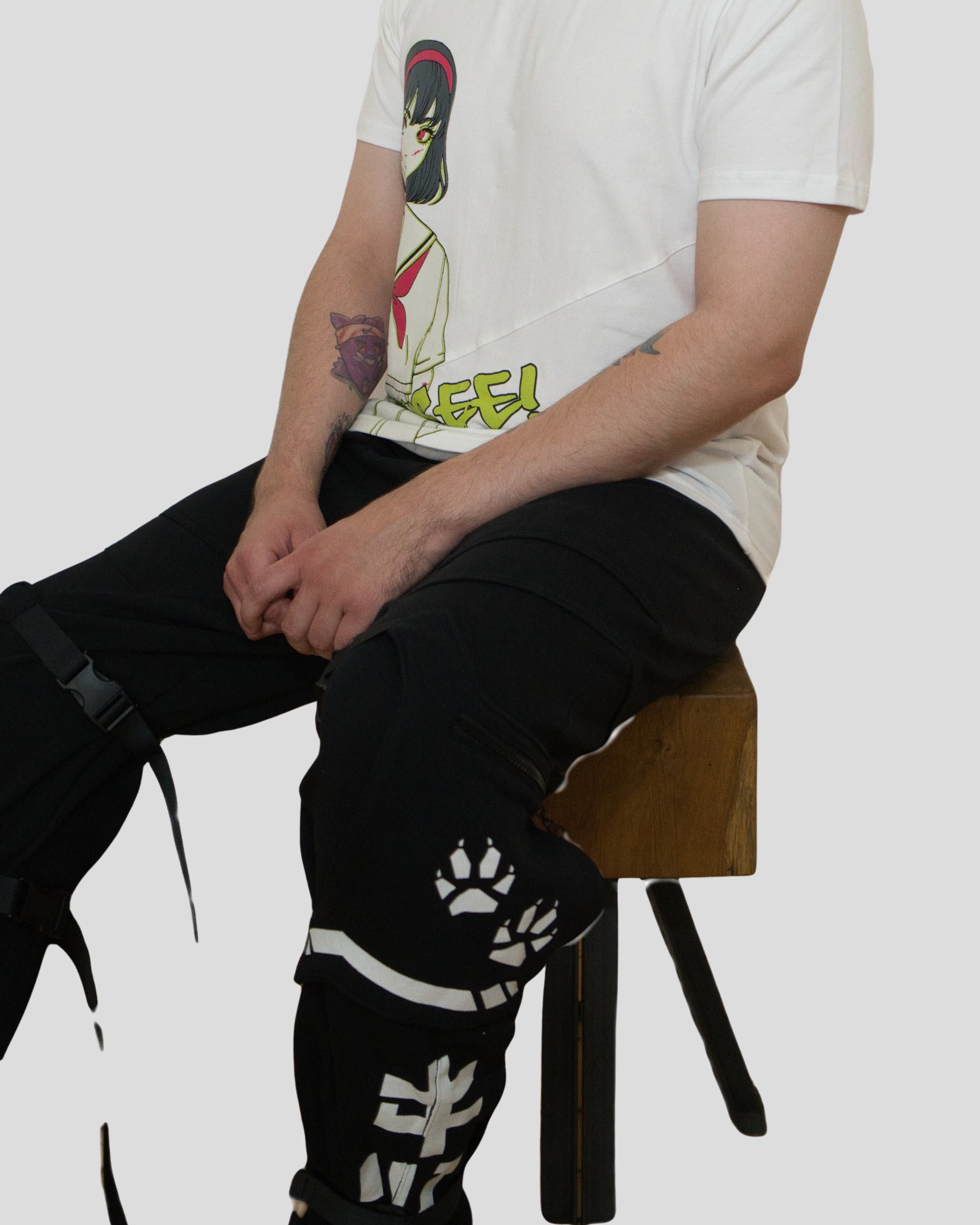 TECH CARGO PANTS - Black