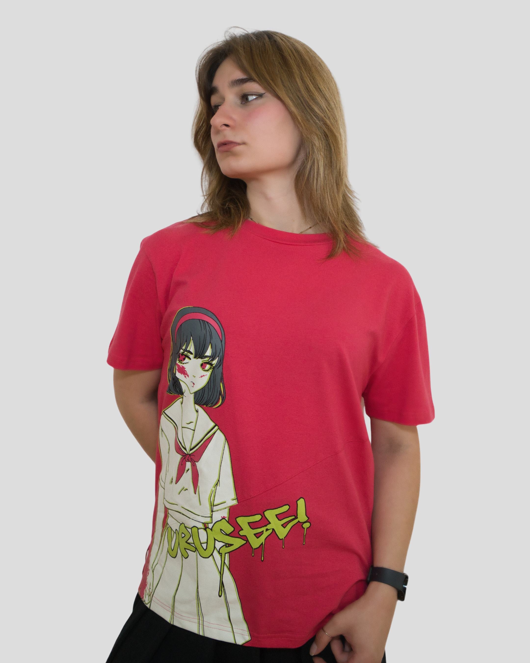 BAND T-SHIRT WITH BIAS DETAILS - Pink