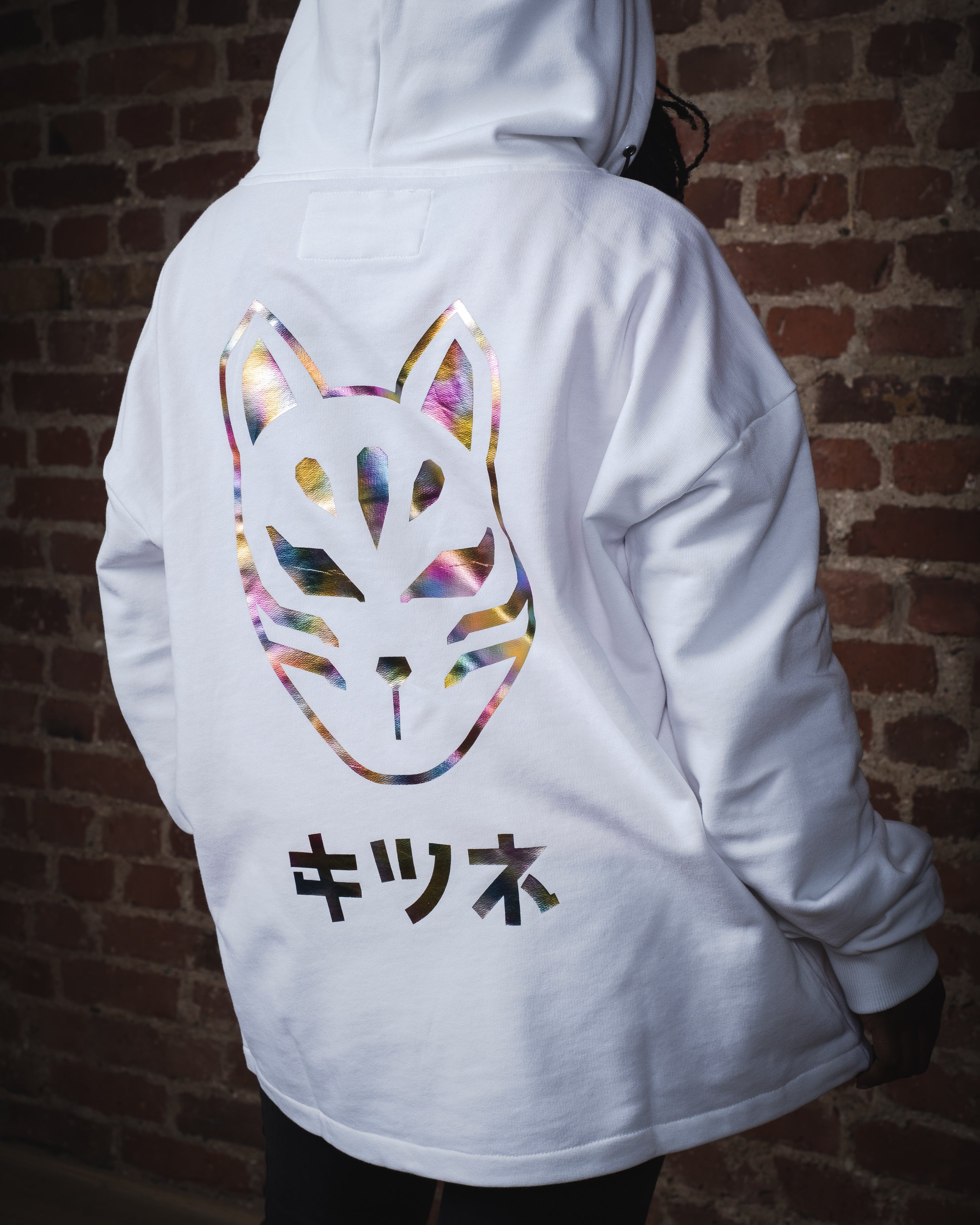 TECH BIKER HOODIE - White