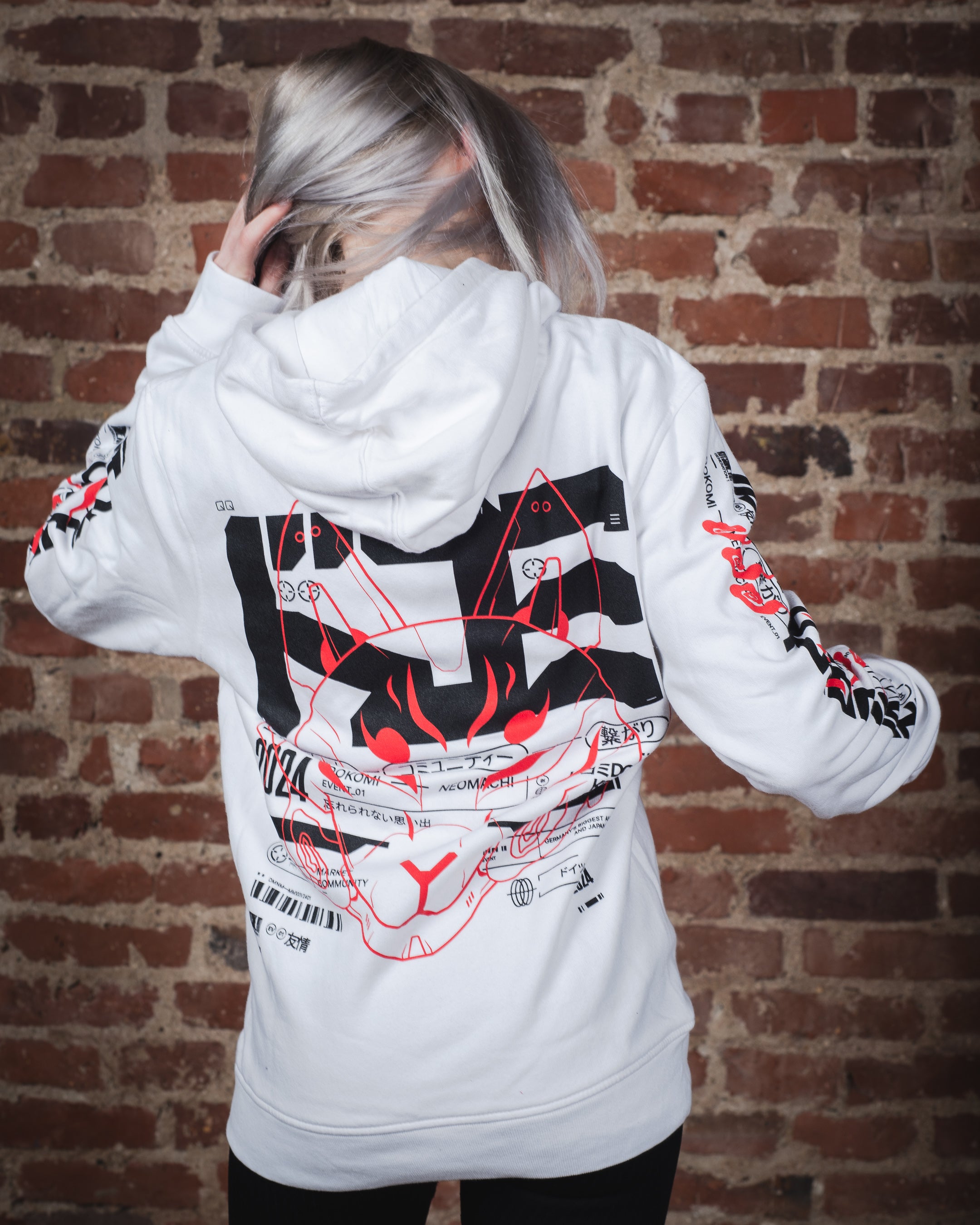 HOODIE DoKomi x Neomachi  - White